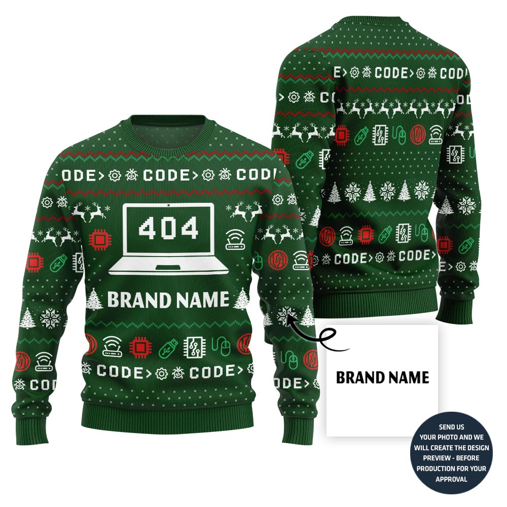 Funny 404 Error Custom Ugly Sweater