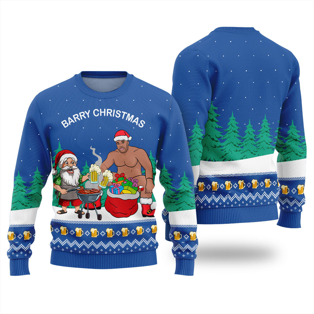 Funny Barry Christmas Ugly Christmas Sweater
