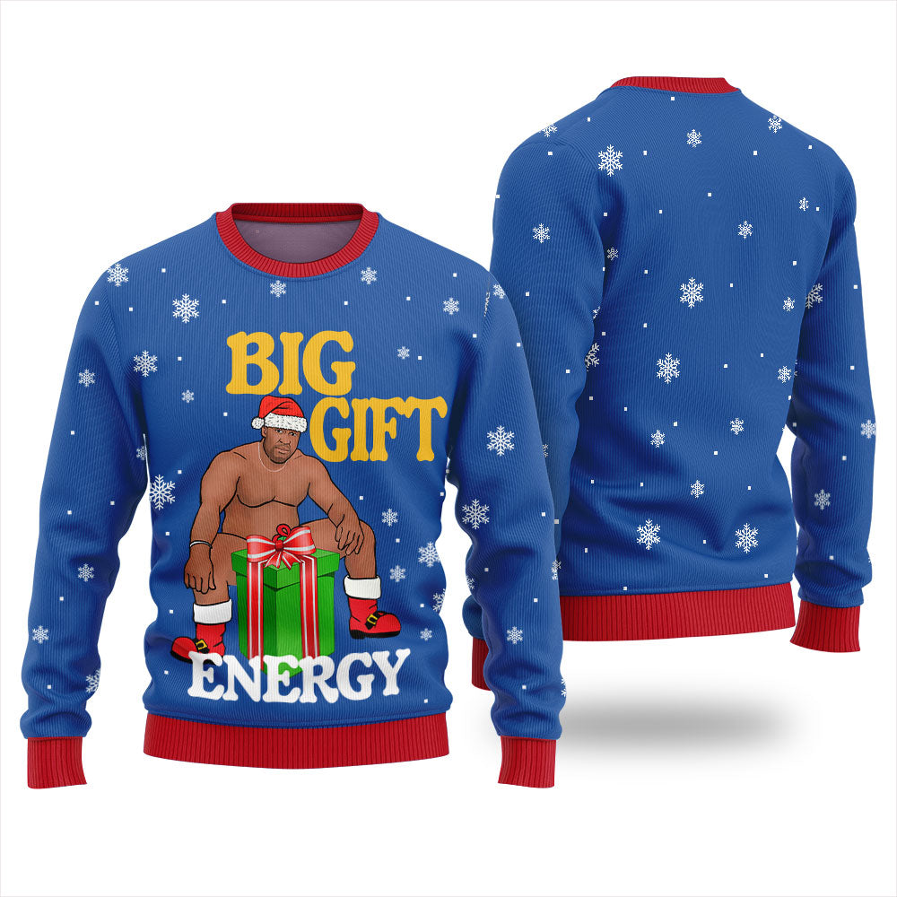 Funny Big Gift Energy Barry Wood Christmas Sweater