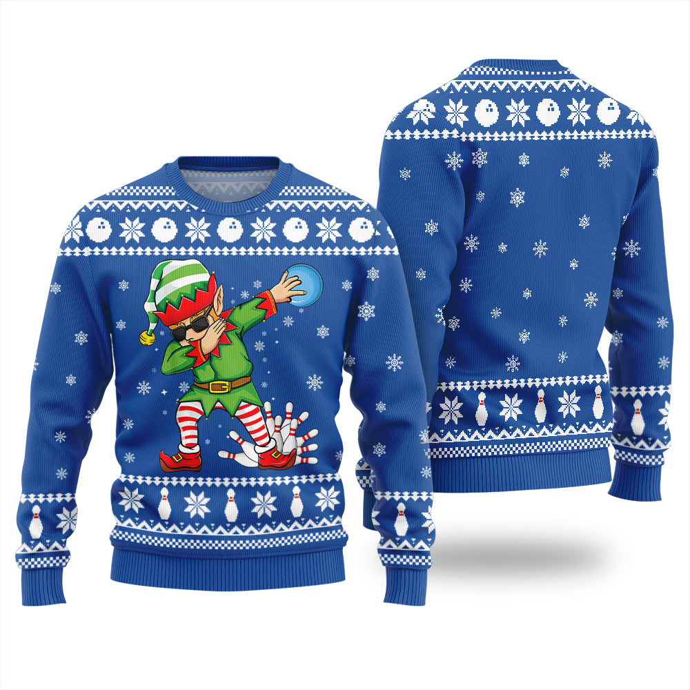 Funny Bowling Ugly Christmas Sweater