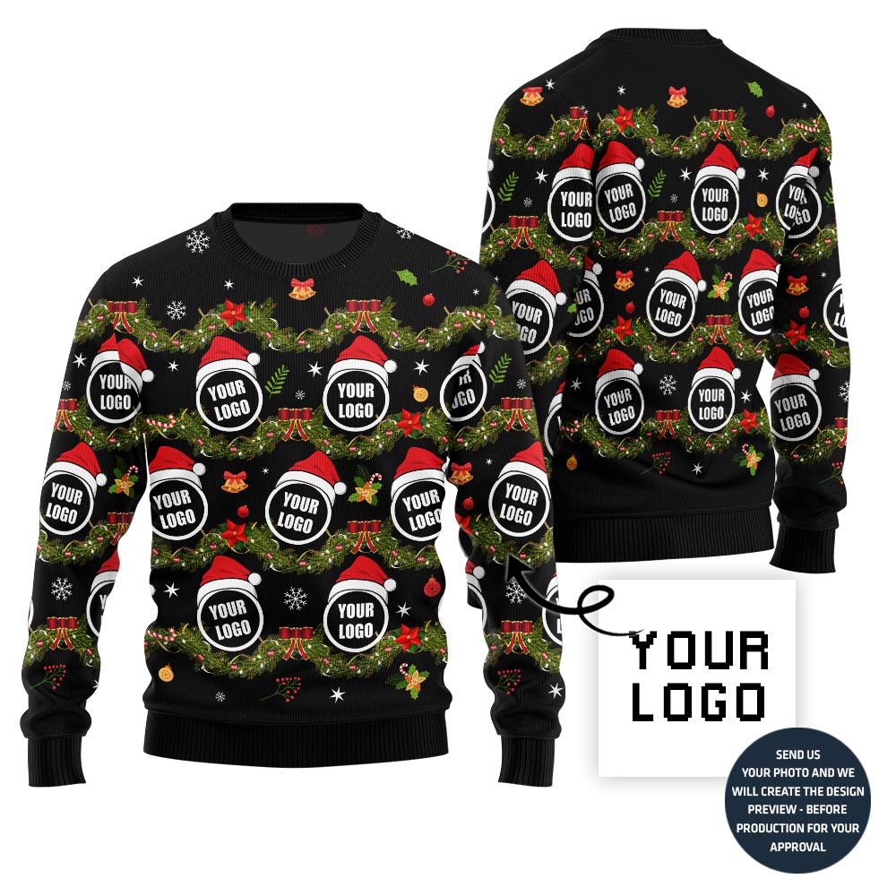 Funny Custom Logo Ugly Xmas Sweater