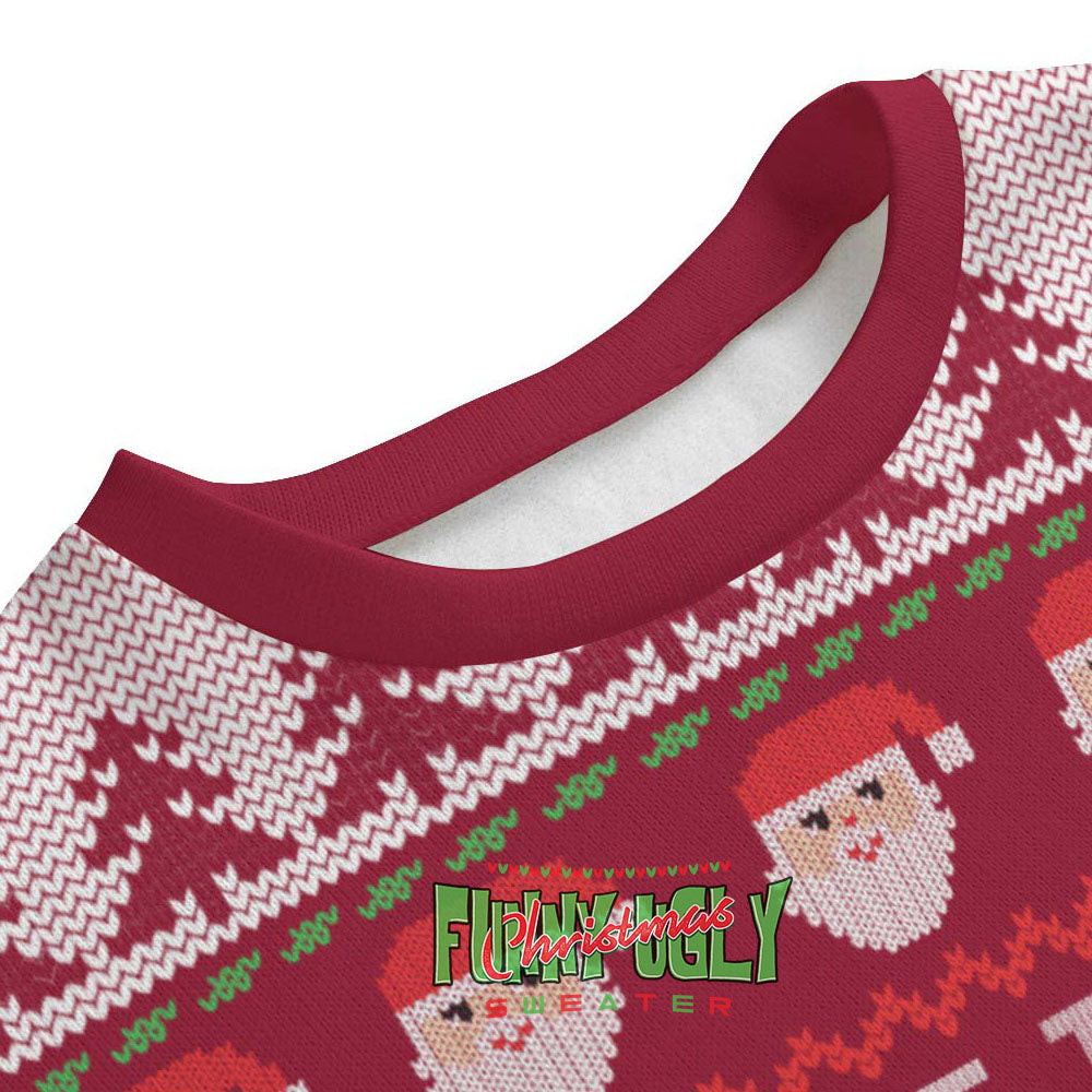 Funny Oral And Maxillofacial Surgeon Ugly Christmas Sweater Cardinal Red