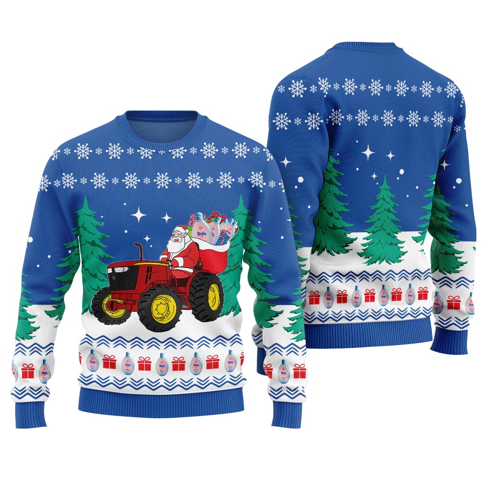 Funny Santa With Diddy Oil Christmas Sweater Women
