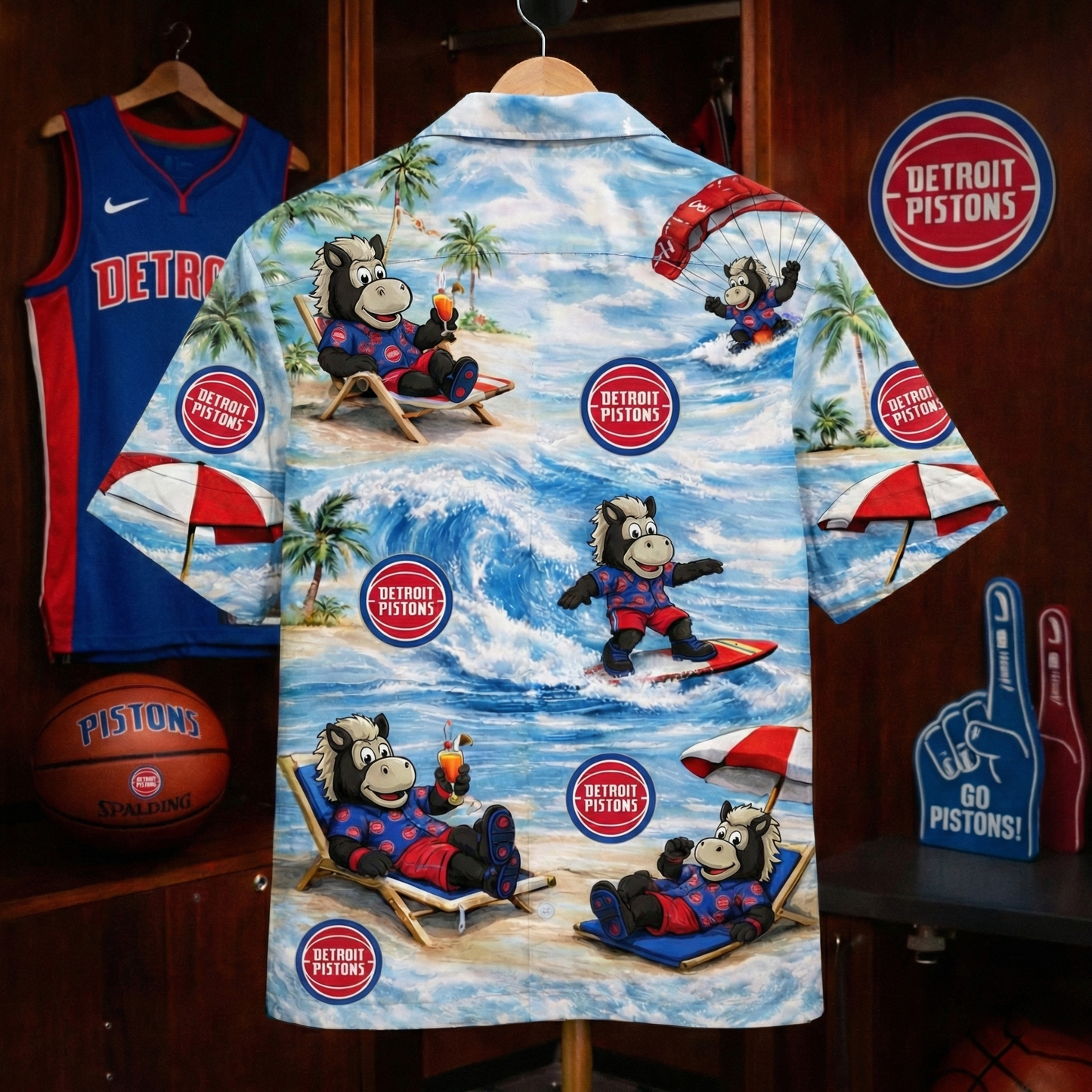 DP Basketball Mascot Beach Viber Unisex Hawaiian Shirt For Men & Women