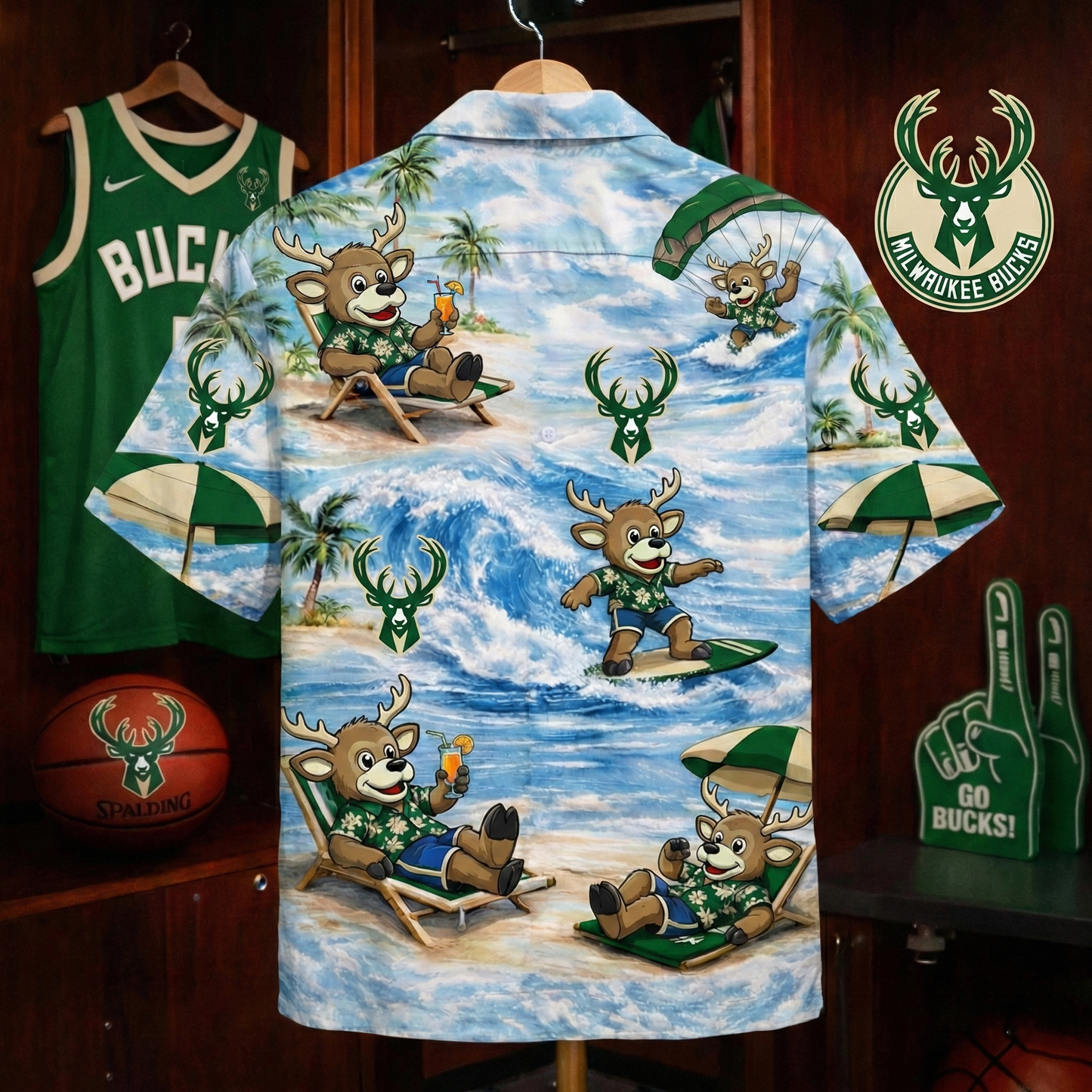 MB Basketball Mascot Beach Viber Unisex Hawaiian Shirt For Men & Women