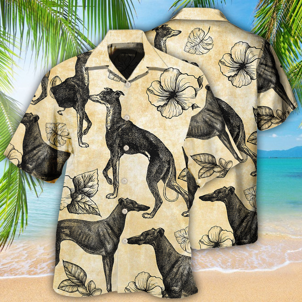 Greyhound Tropical Floral I Love That - Hawaiian Shirt