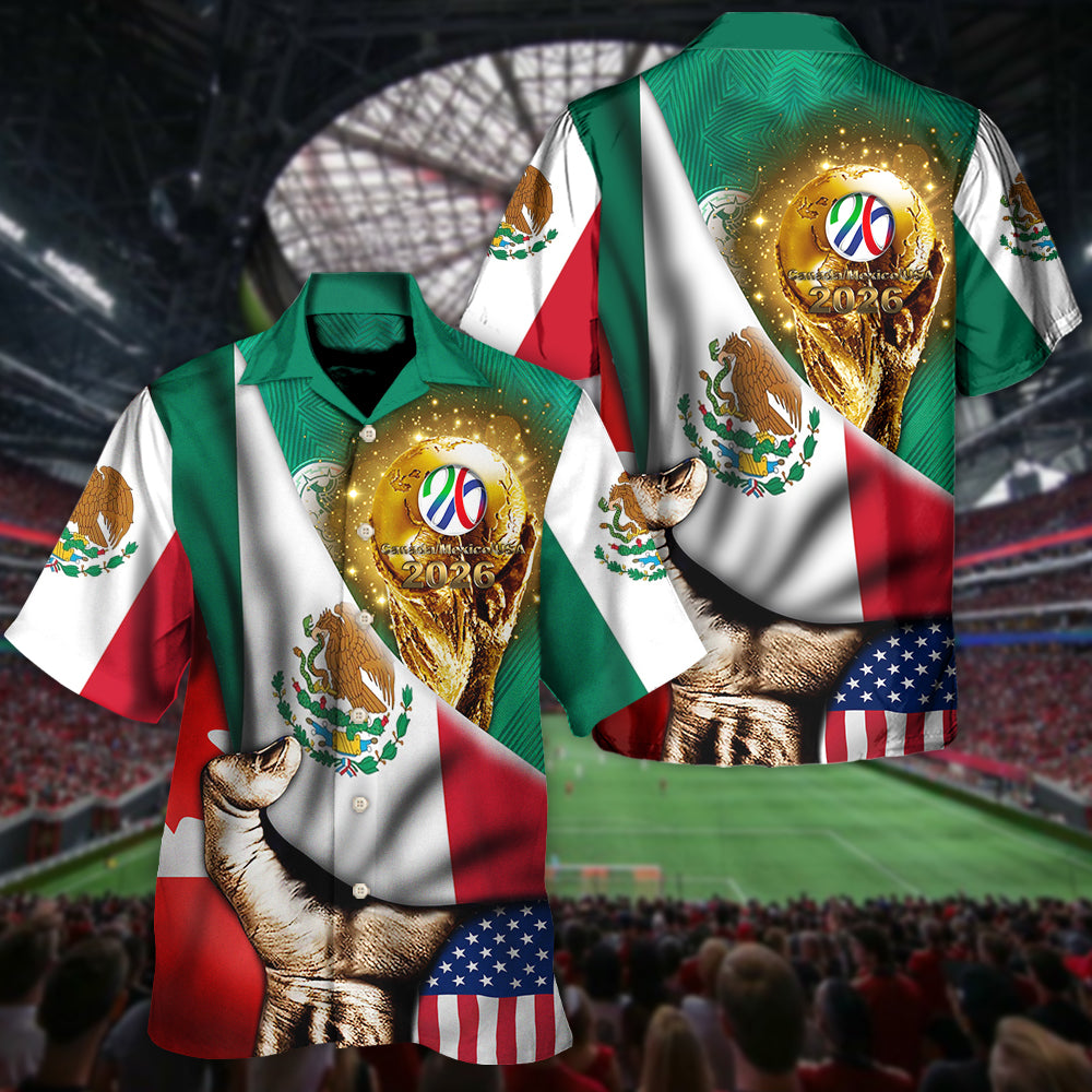 World Cup 2026 Mexico Will Be The Champion Flag Vintage - Unisex Hawaiian Shirt For Men and Women