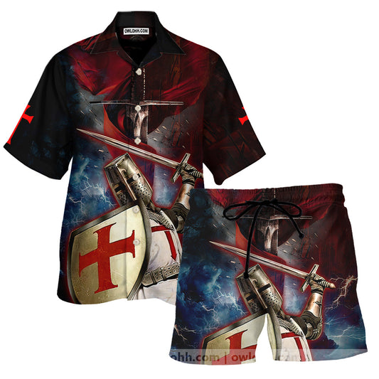 A Warrior Of Christ I Am The Storm - Unisex Hawaiian Shirt For Men and Women