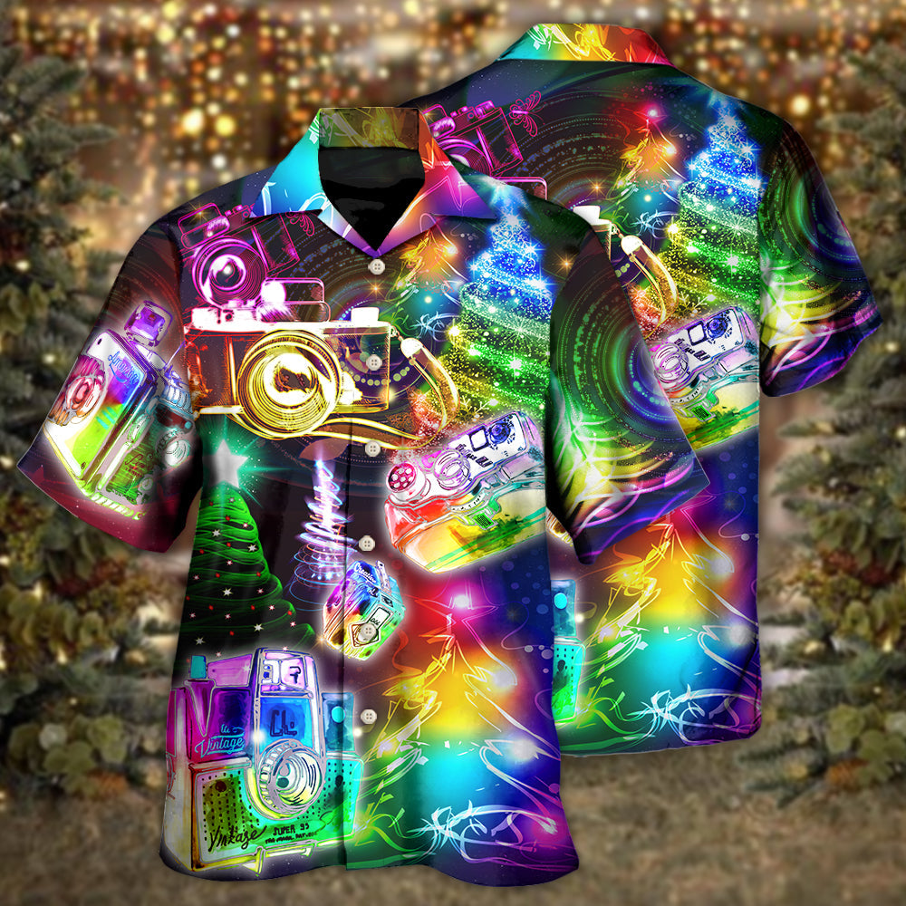 Camera Christmas Merry Everything Happy Always - Hawaiian Shirt