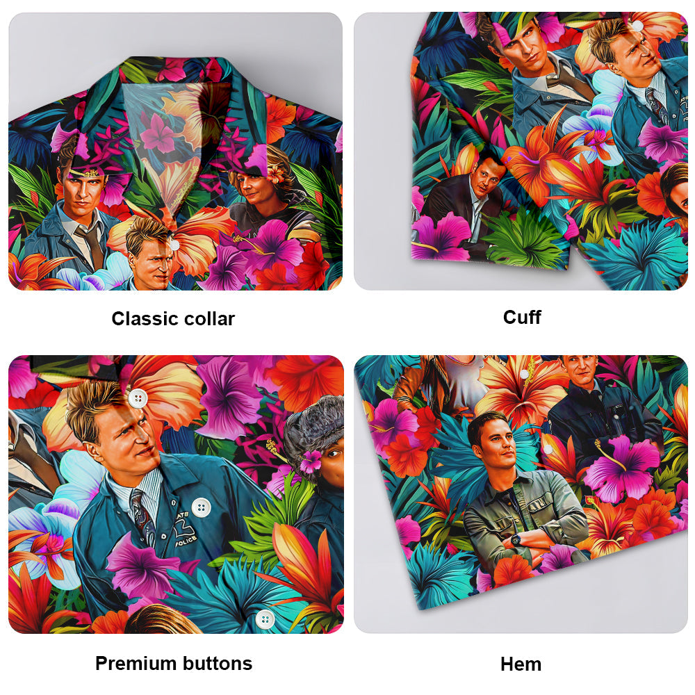 True Detective Synthwave Tropical Summer Special - Unisex Hawaiian Shirt For Men and Women