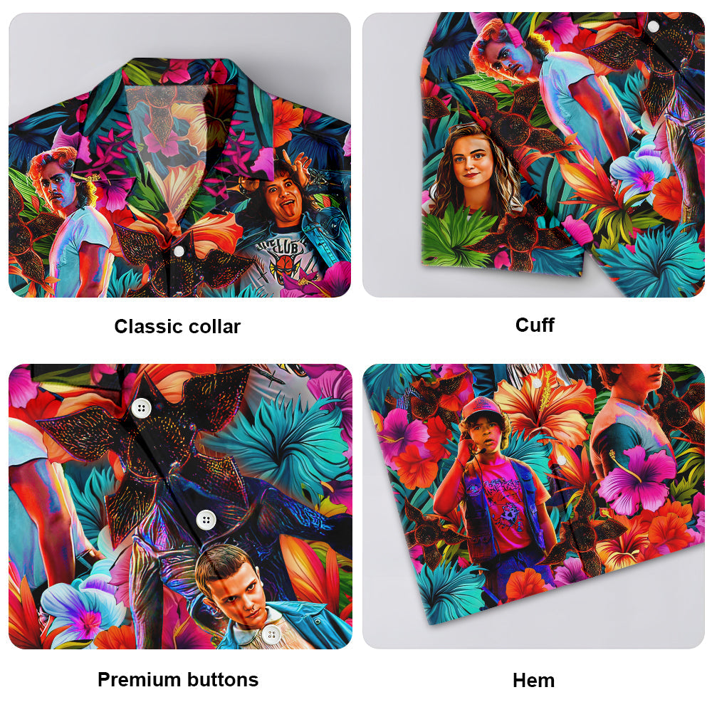 Stranger Things Synthwave Tropical Summer Special - Unisex Hawaiian Shirt For Men and Women