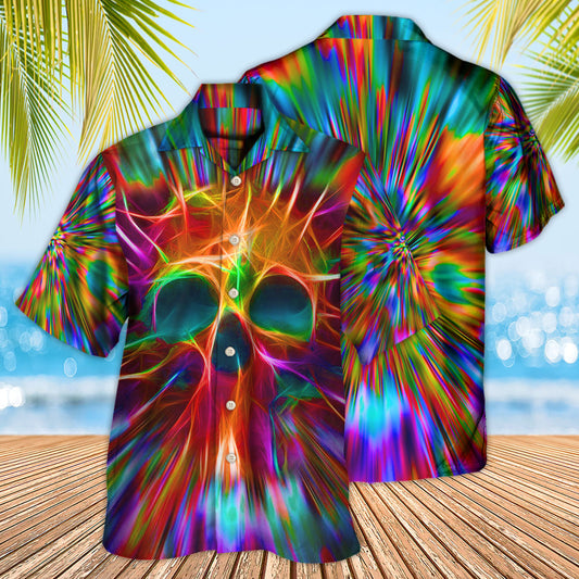 Skull Rainbow Color Love Style - Hawaiian Shirt