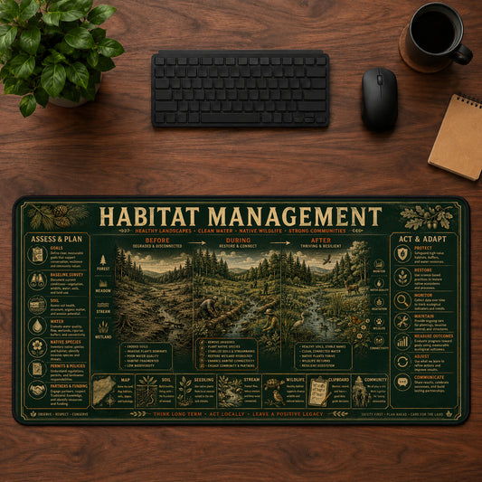Habitat Management Desk Mat Mouse Pad | 5To9Vibe