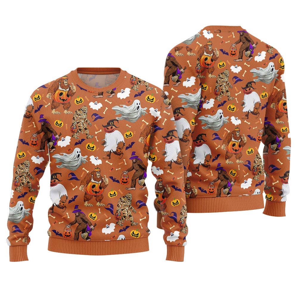 Funny Ugly Orange Halloween Sweater