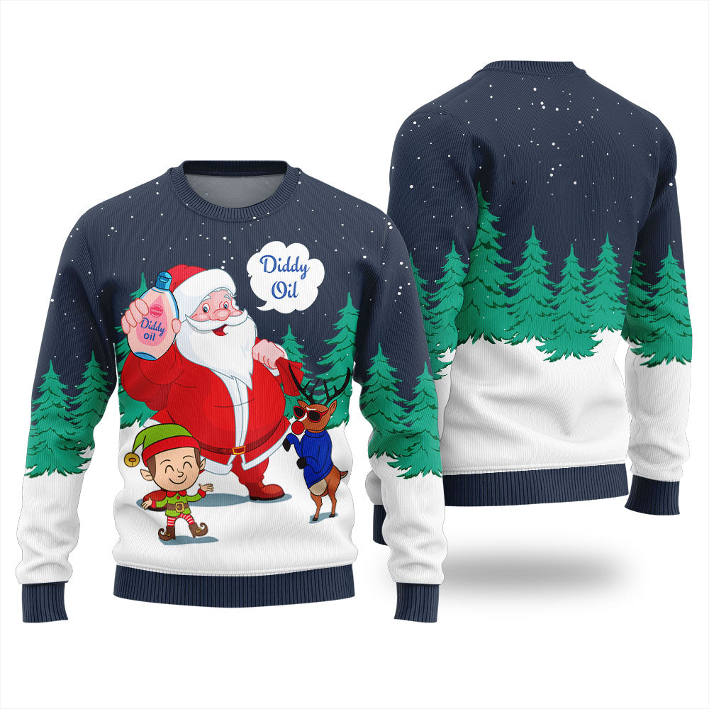 Diddy Oil Ugly Christmas Sweater