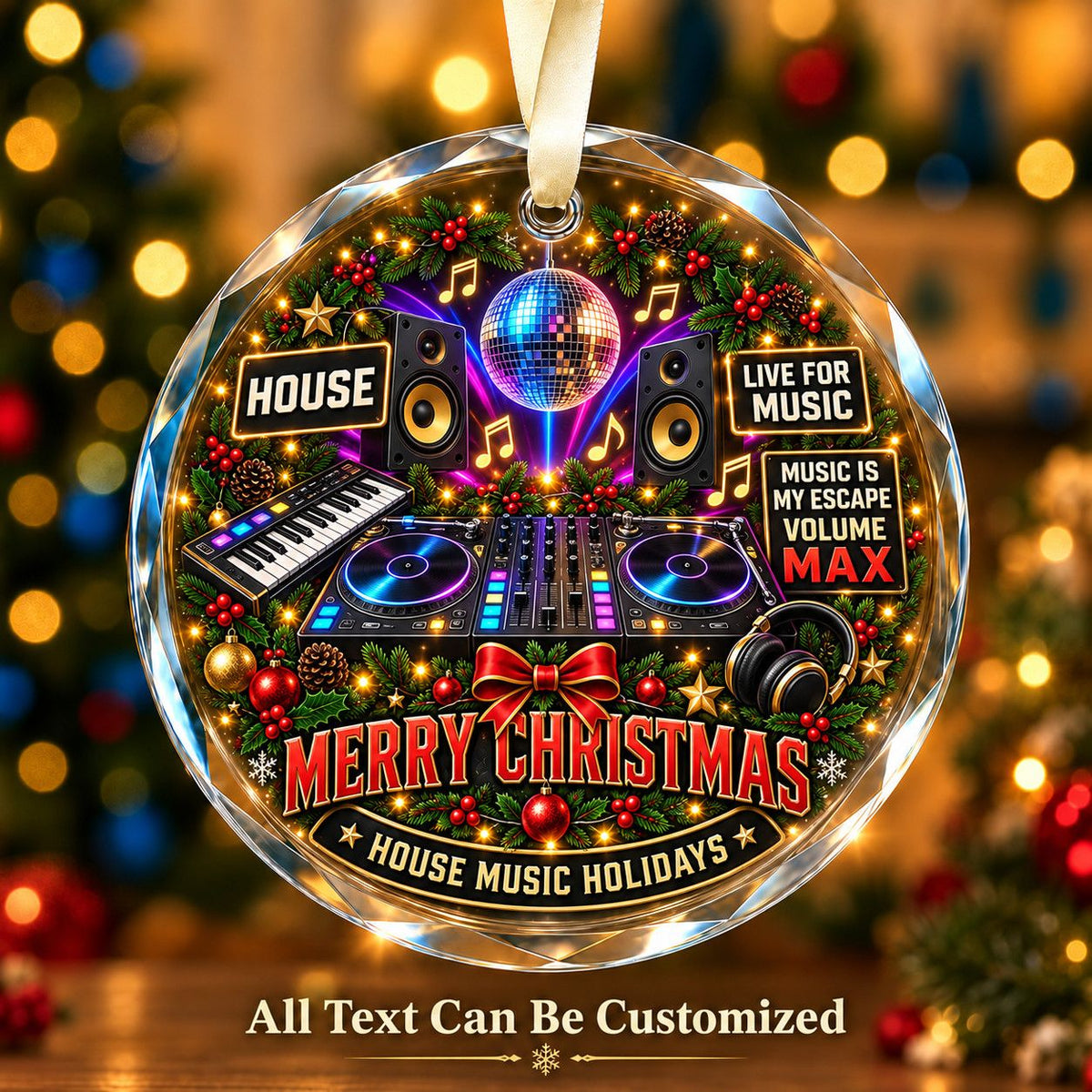 House Personalized Glass Ornament | 5To9Vibe