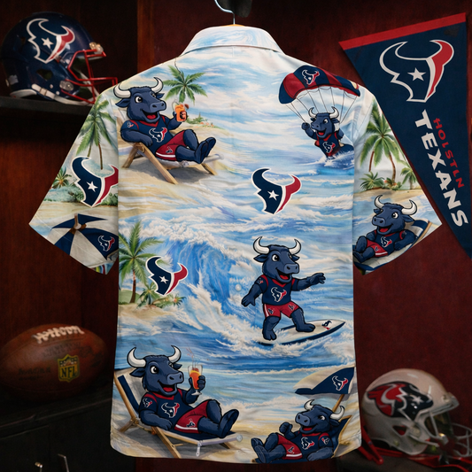 HT Football Mascot Beach Viber Unisex Hawaiian Shirt For Men & Women