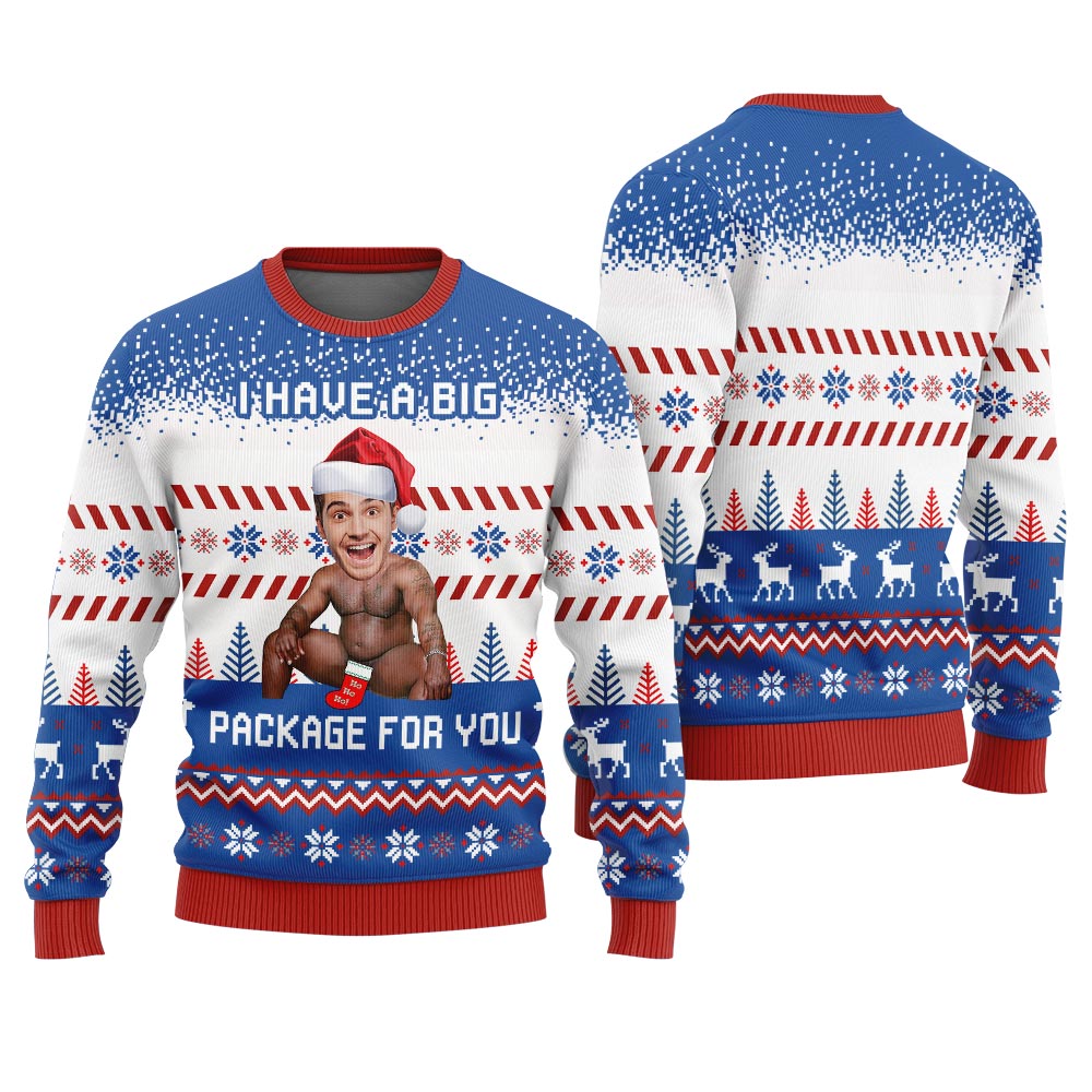 I Have A Big Package For You Barry Wood Ugly Sweater