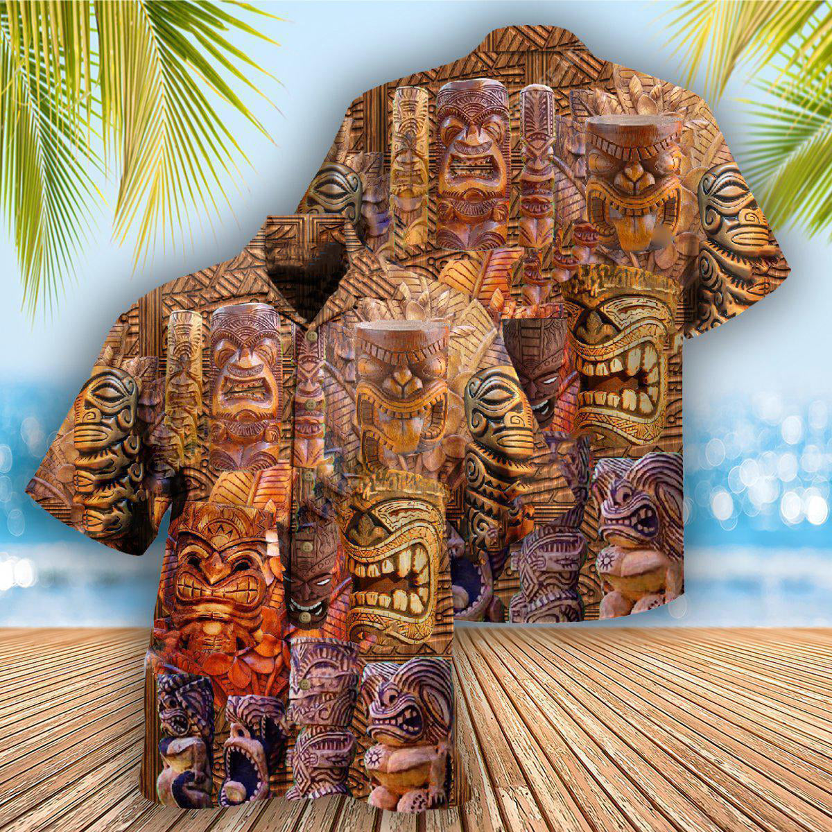 Tiki If Found Return To Hawaii Tiki Sculpture - Hawaiian Shirt