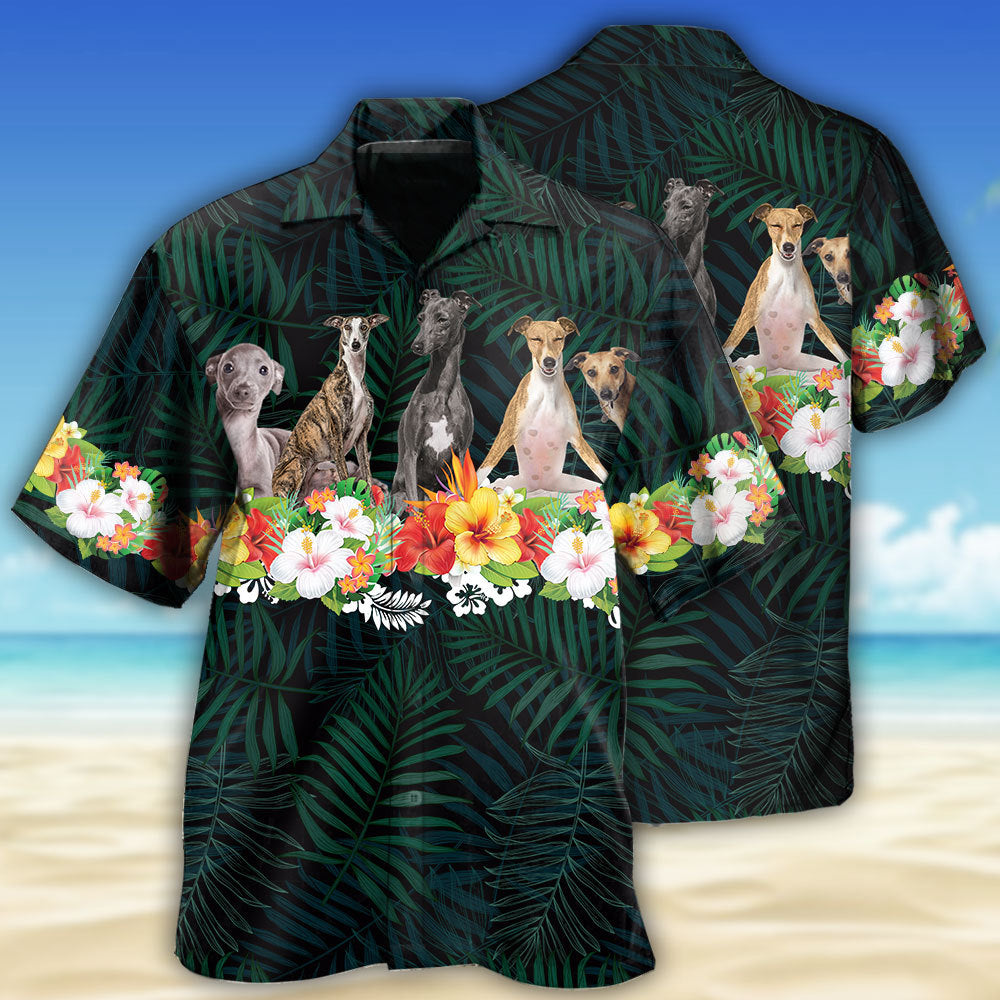 Dog Italian Greyhound Tropical Style - Hawaiian Shirt