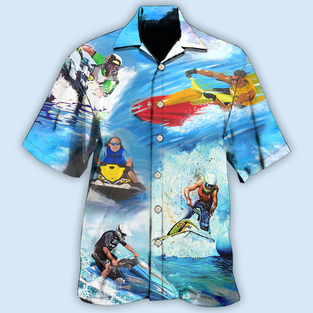 Skiing Jet Ski Cool Style - Hawaiian Shirt