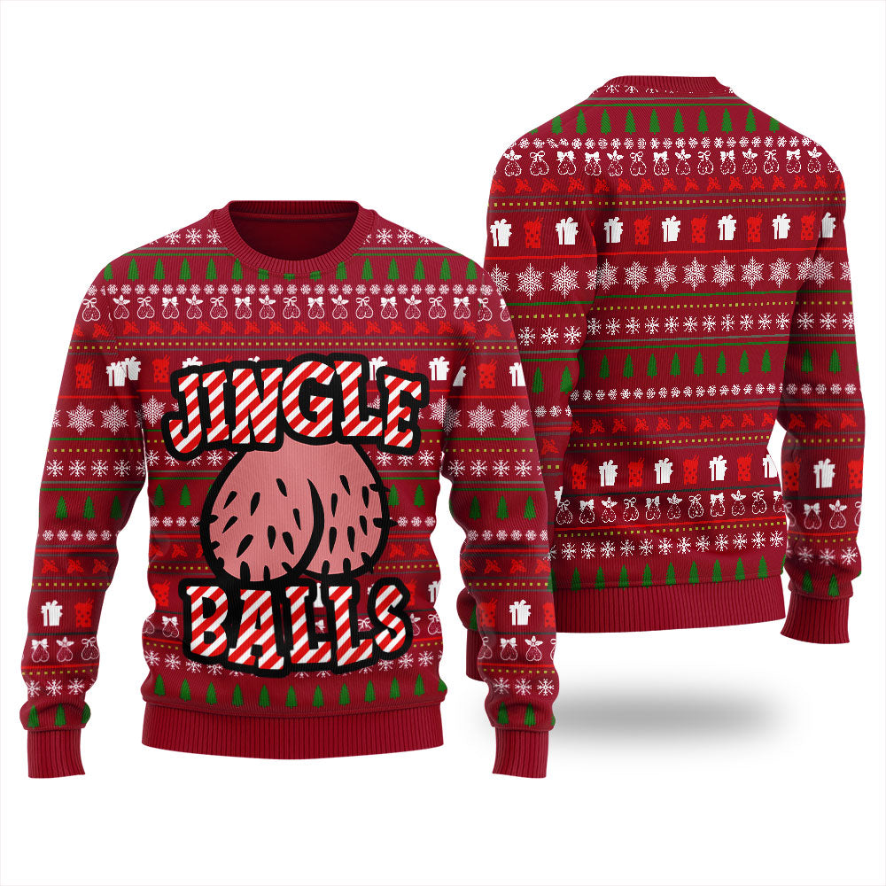 Jingle Balls Christmas Sweater Men