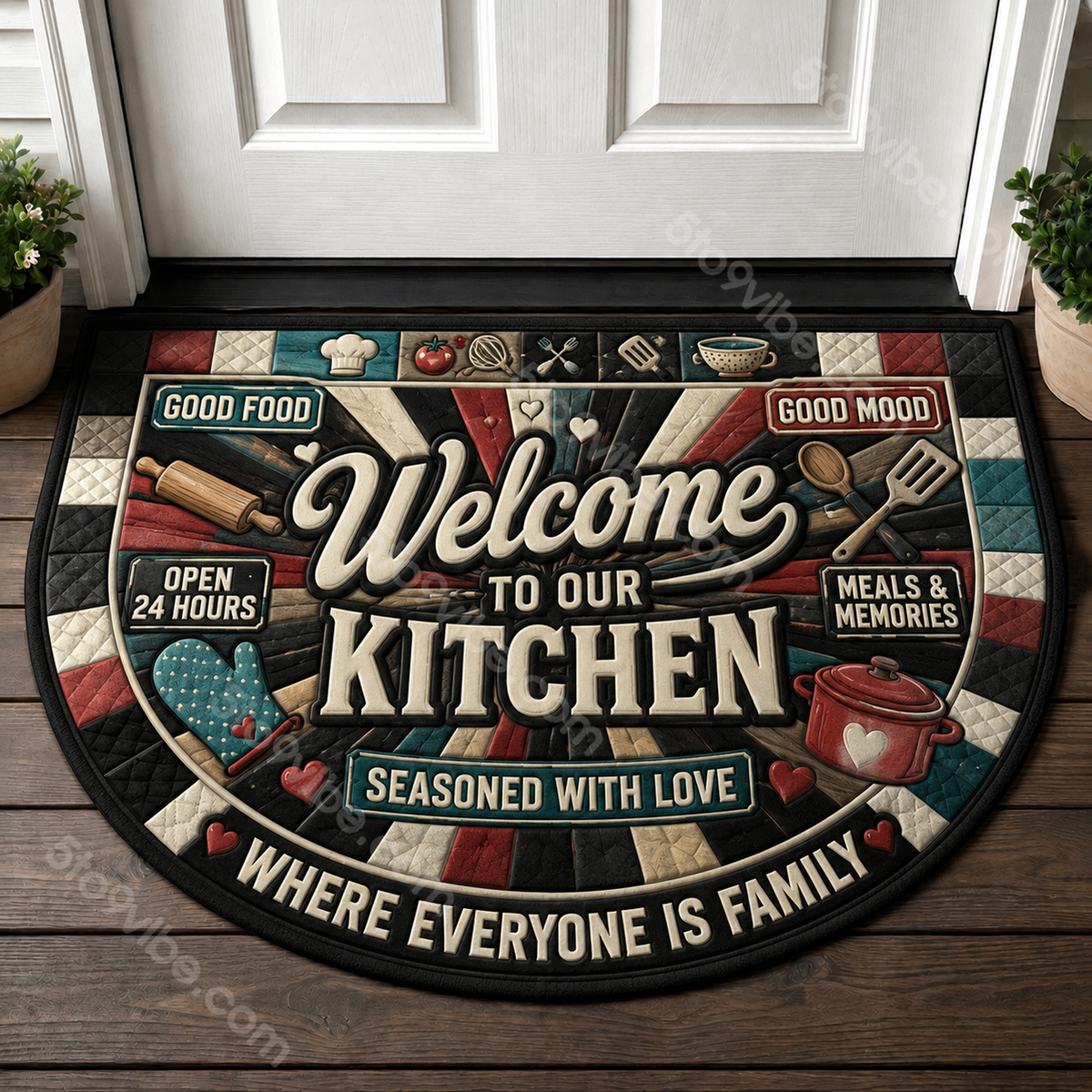 Uncork And Unwind Wine Doormat - Red Wine Glass Vineyard Welcome Mat - 5to9vibe