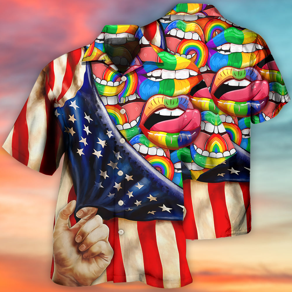 LGBT Lip Love Style - Hawaiian Shirt