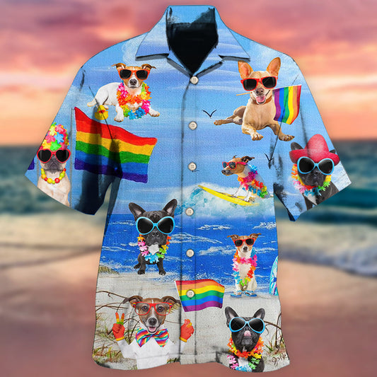 LGBT Jack Russell Terrier Cool - Hawaiian Shirt