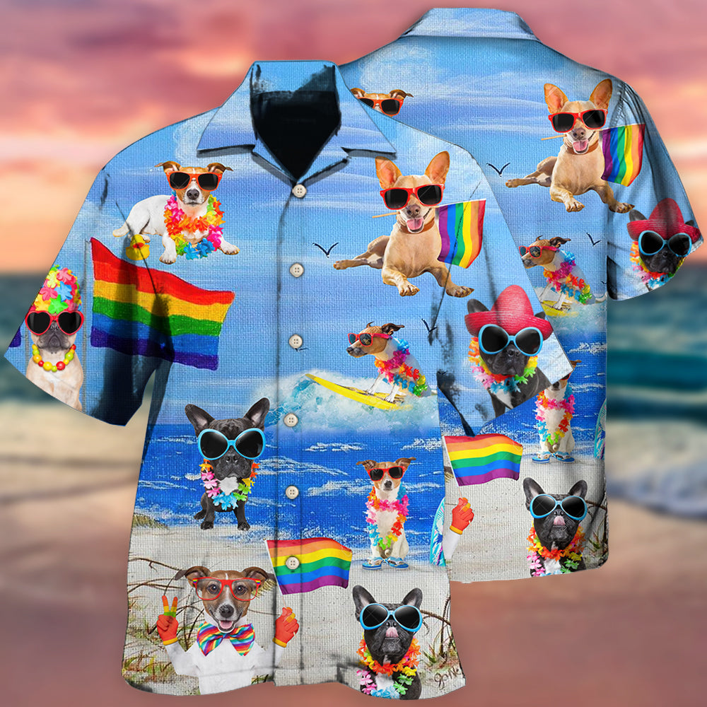 LGBT Jack Russell Terrier Cool - Hawaiian Shirt