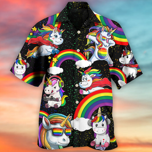 LGBT Unicorn Funny Style - Hawaiian Shirt