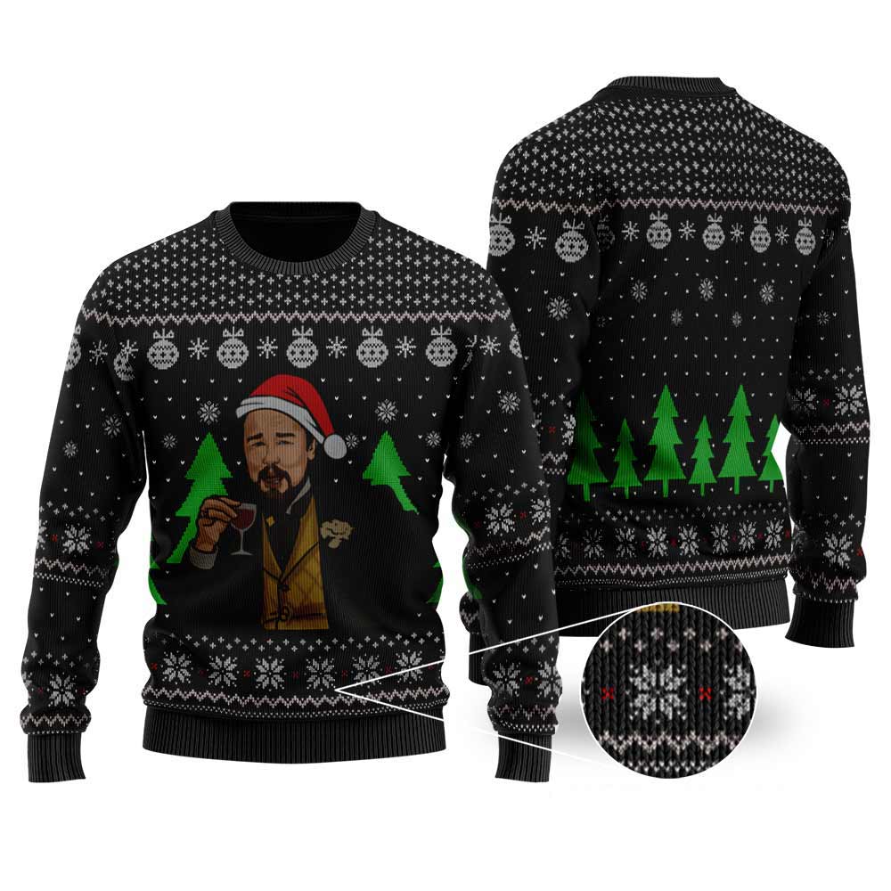 Leo Funny Christmas Sweater | Men Women Ugly Christmas Sweatshirt - Funny Ugly Christmas Sweater