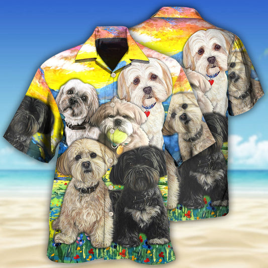 Lhasa Apso Art Dog Lovely - Hawaiian Shirt