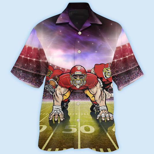 American Football Mysterious Sky Cool Style - Hawaiian Shirt