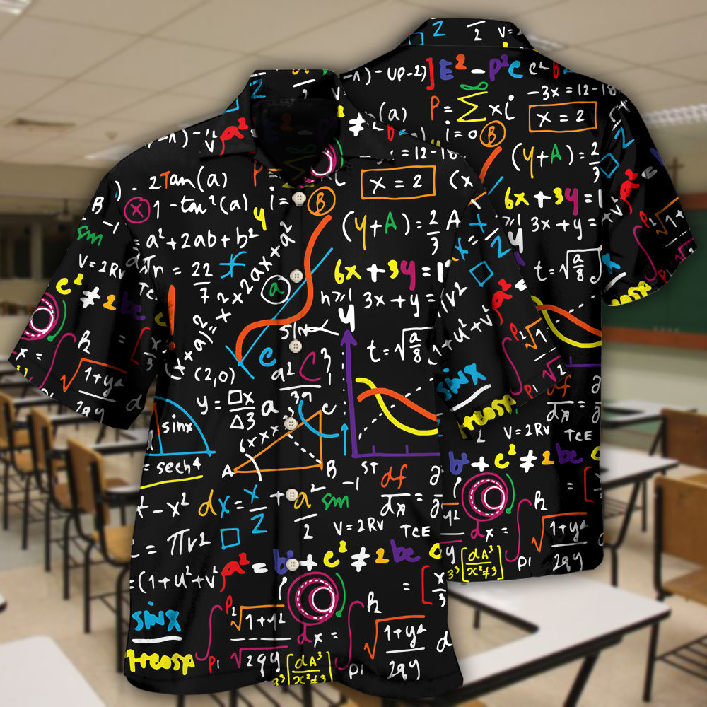 Math Basic Mathematics Style - Hawaiian Shirt