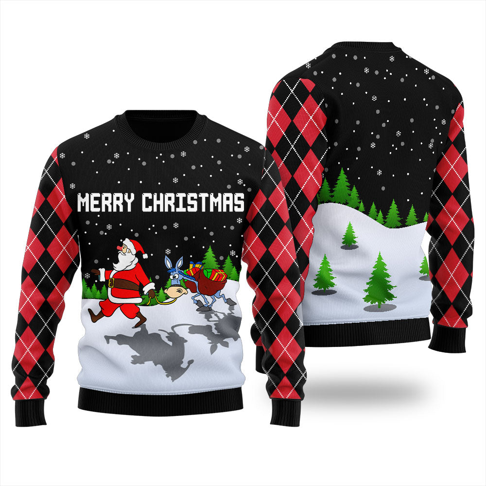 Merry Christmas Funny Santa Ugly Christmas Sweater