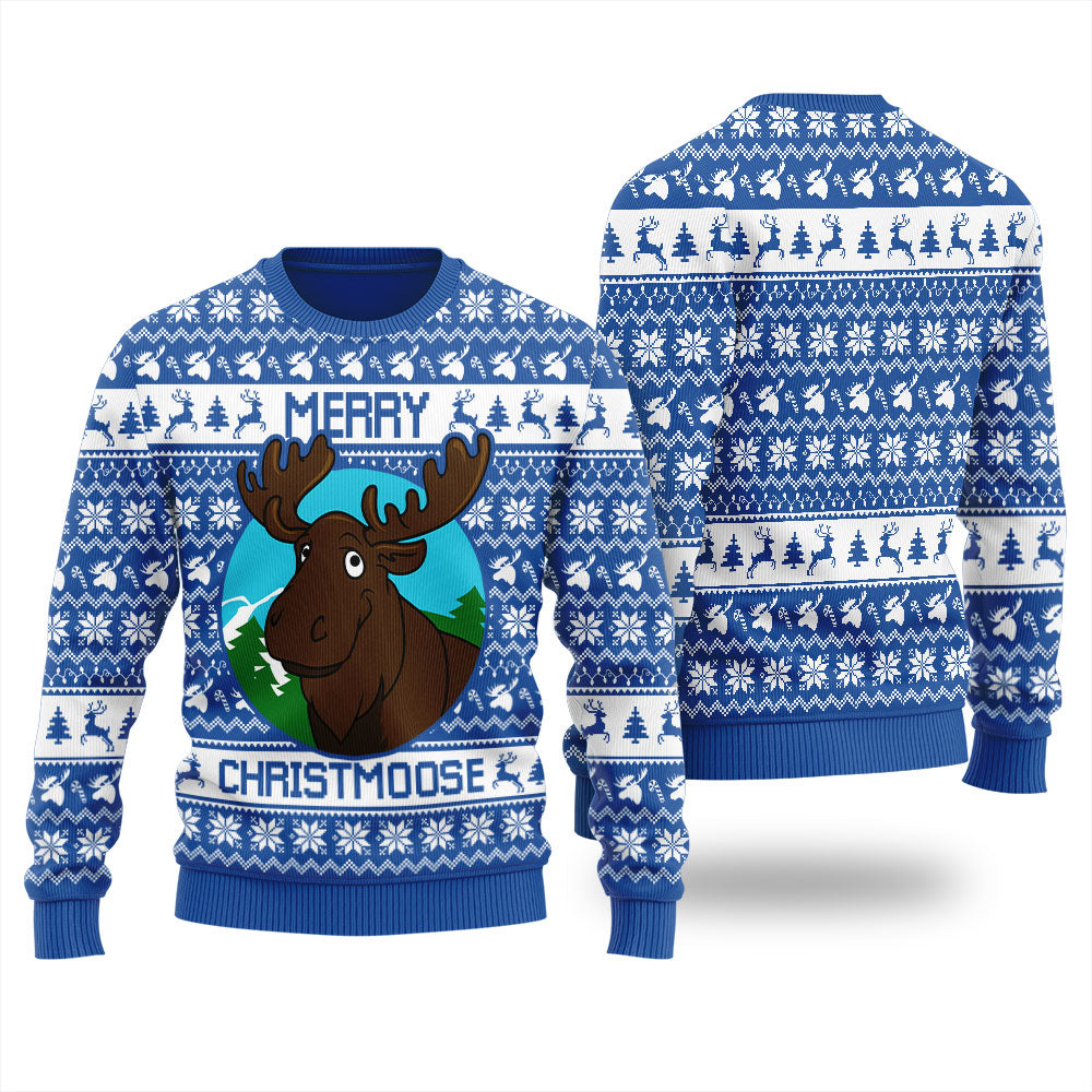 Merry Christmoose Women's Ugly Christmas Sweater
