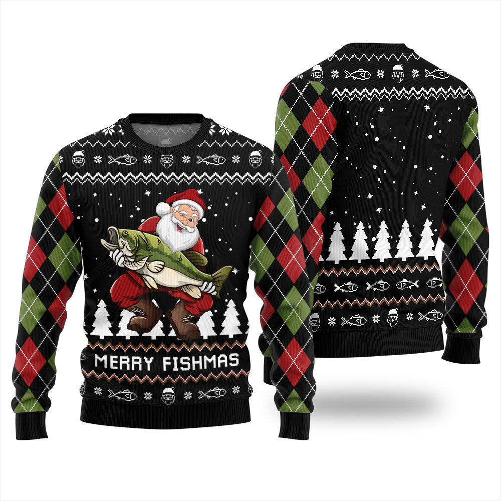 Merry Fishmas Ugly Christmas Sweater