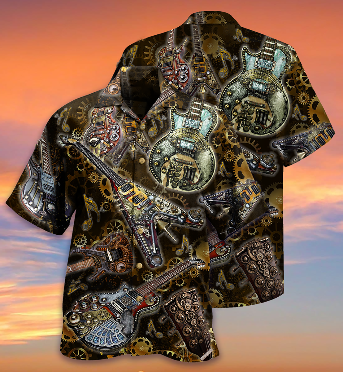 Guitar Machine Style - Hawaiian Shirt