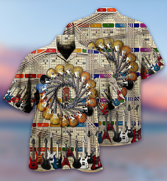 Guitar Music I Love Electric Guitar - Hawaiian Shirt