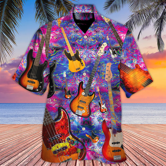 Guitar Life Love Purple Style - Hawaiian Shirt