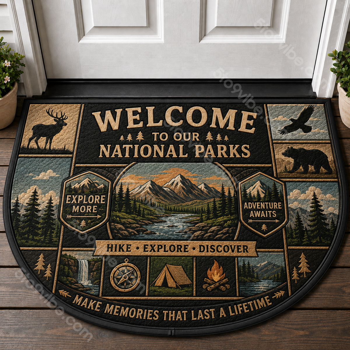 Welcome To Our Home RV Doormat - Motorhome Class A Outdoor Welcome Mat - 5to9vibe