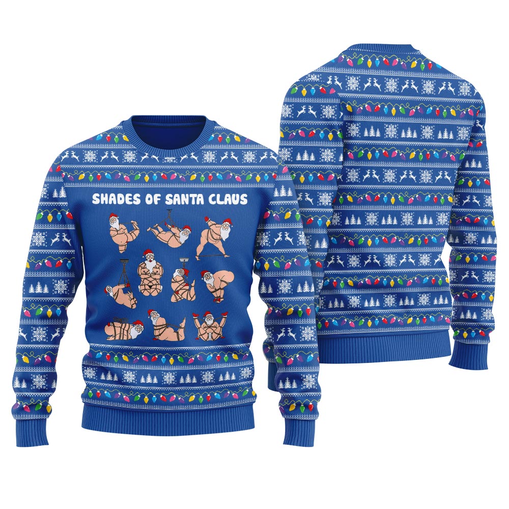 Shades Of Santa Women's Funny Ugly Christmas Sweater