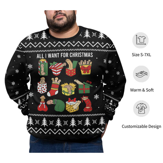 Naughty Ugly Christmas Plus Size Sweater Adult