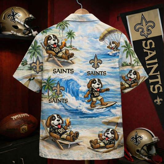 NOS Football Mascot Beach Viber Unisex Hawaiian Shirt For Men & Women