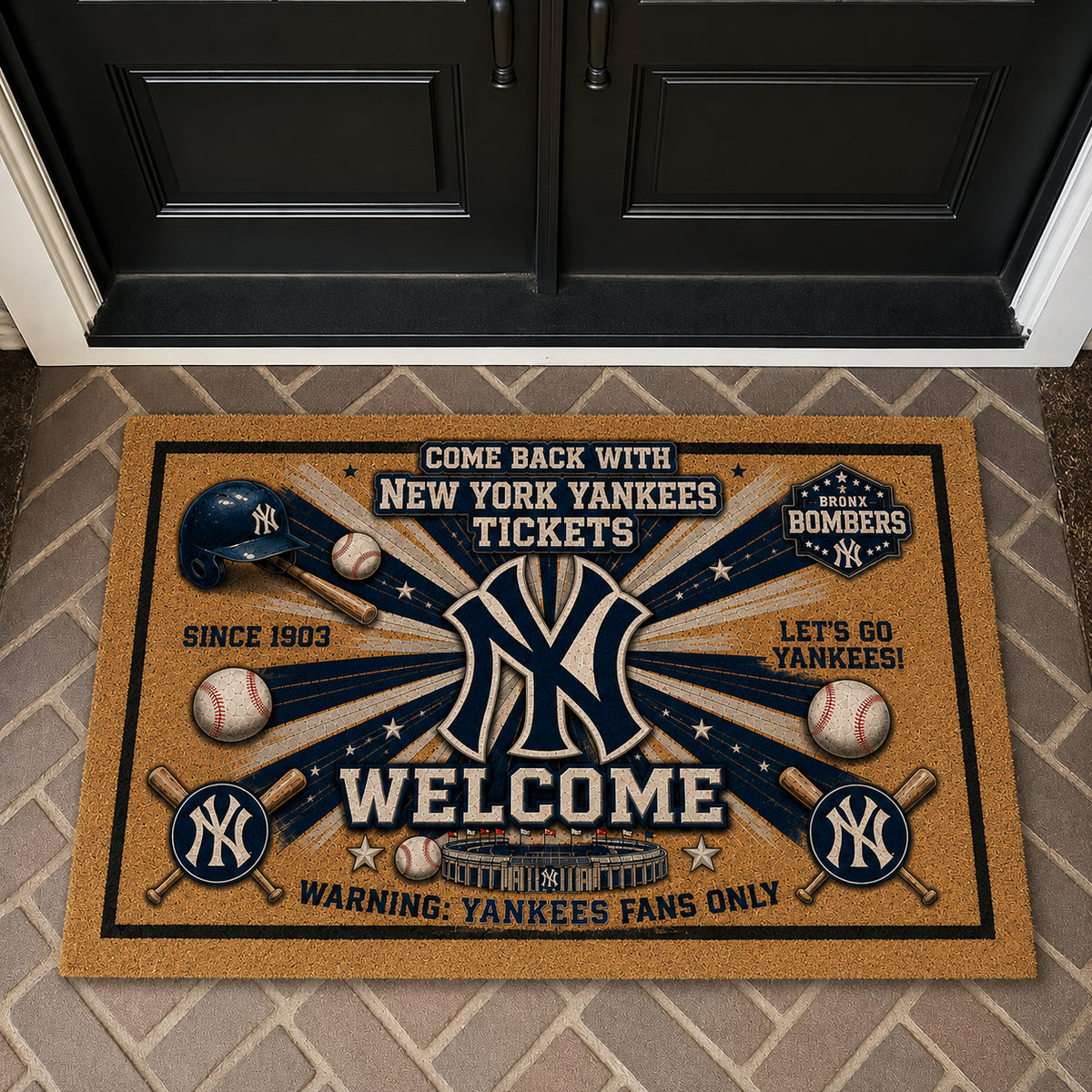 Baseball All Teams Coir Doormat Print Premium Welcome Mat – Personalized Baseball Coir Doormat