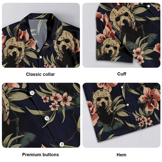 Halloween Jason Voorhees Tropical Style - Unisex Hawaiian Shirt For Men and Women