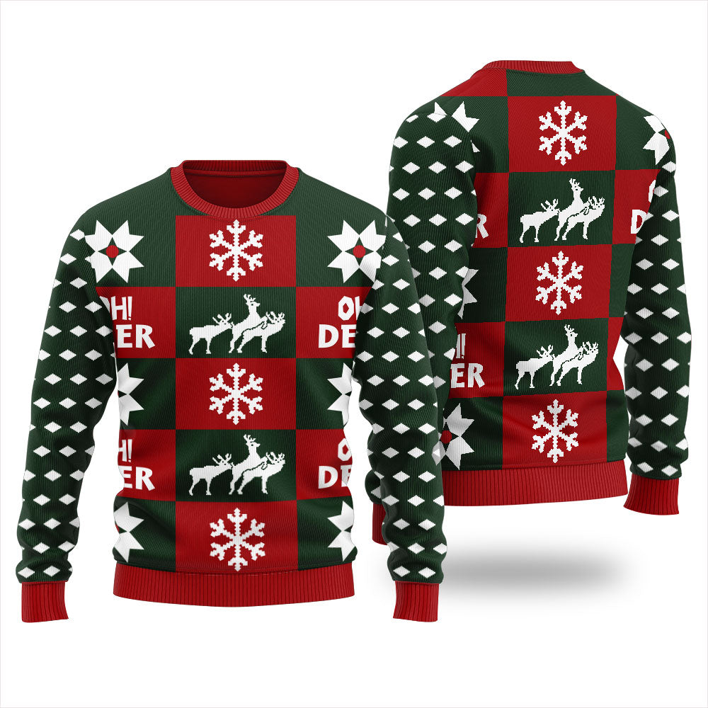 Oh Deer Ugly Christmas Sweater