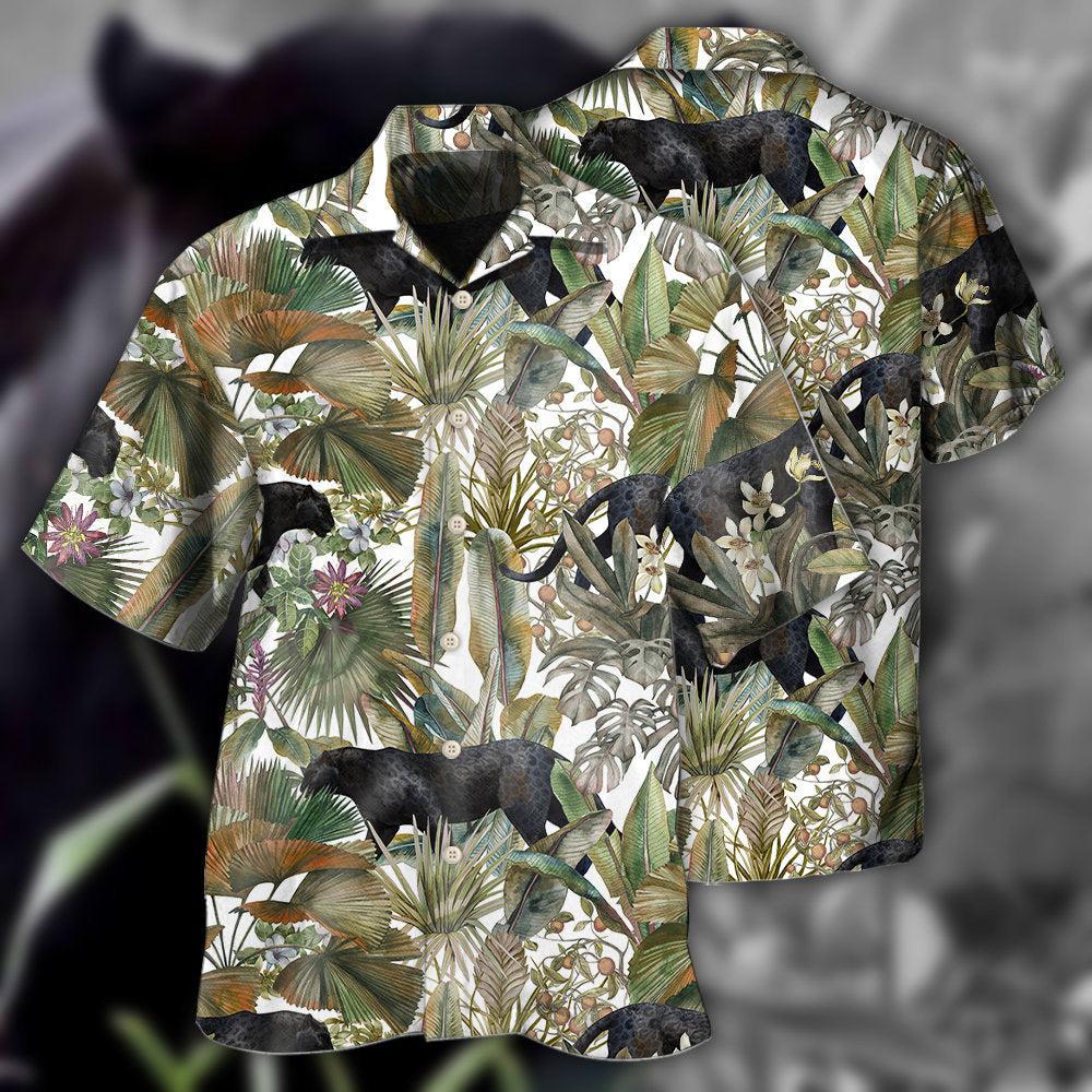 Panther Tropical Leaf - Hawaiian Shirt