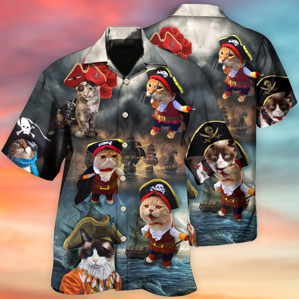 Cat Pirate Cute Style - Hawaiian Shirt